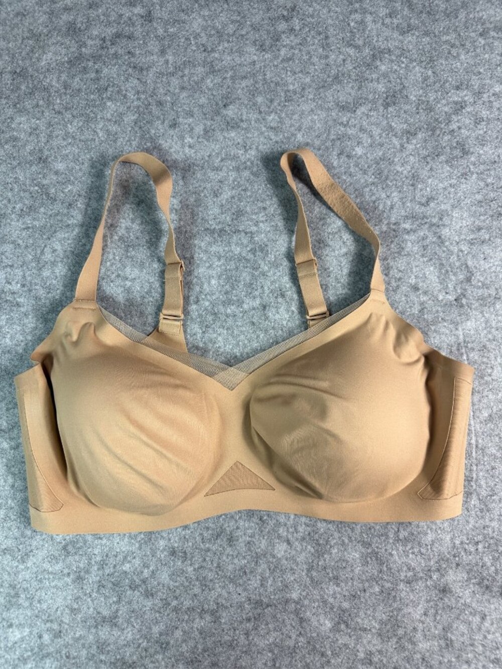 Honeylove Crossover Wireless Bra 1X Beige Tan 40C/D Support LWBR0302V3